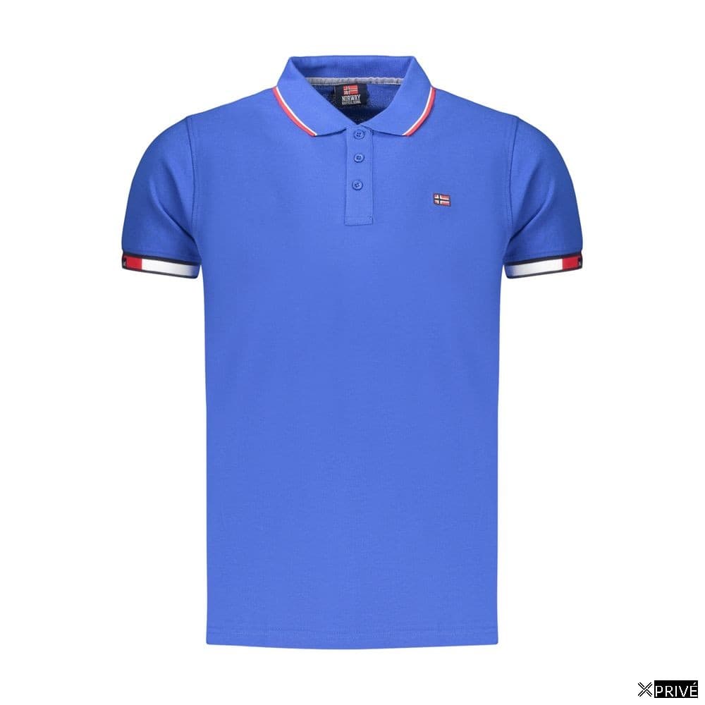 Polo bleu en Coton — 1