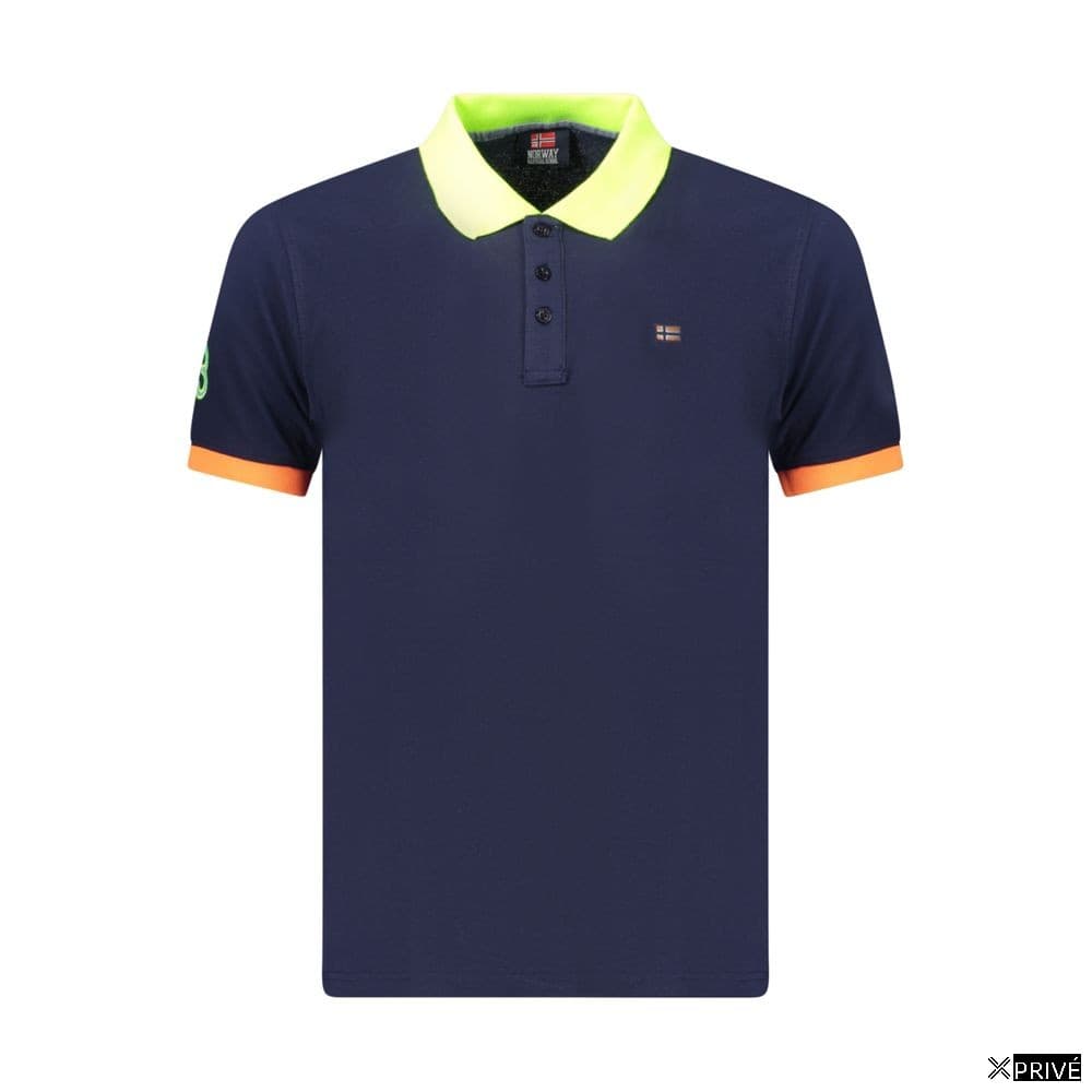 Polo bleu en Coton — 1