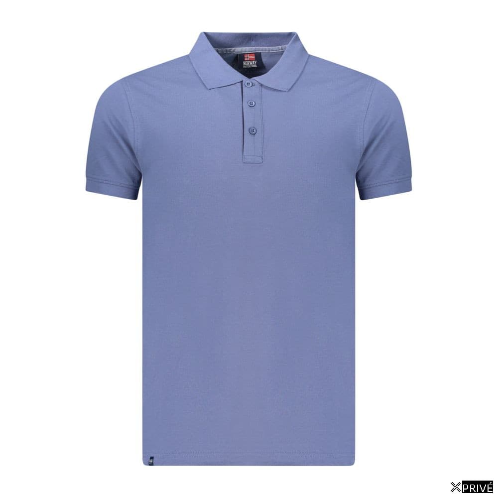 Polo bleu en Coton — 1