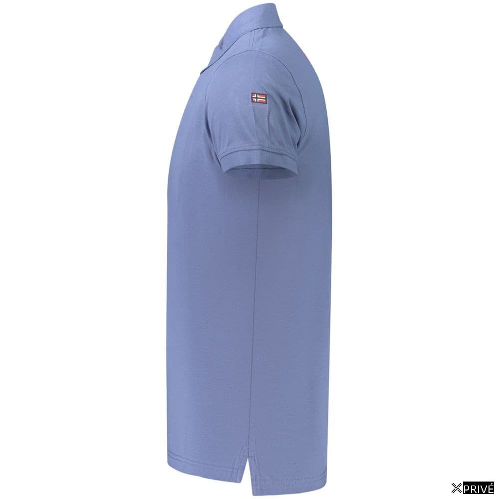 Polo bleu en Coton — 3