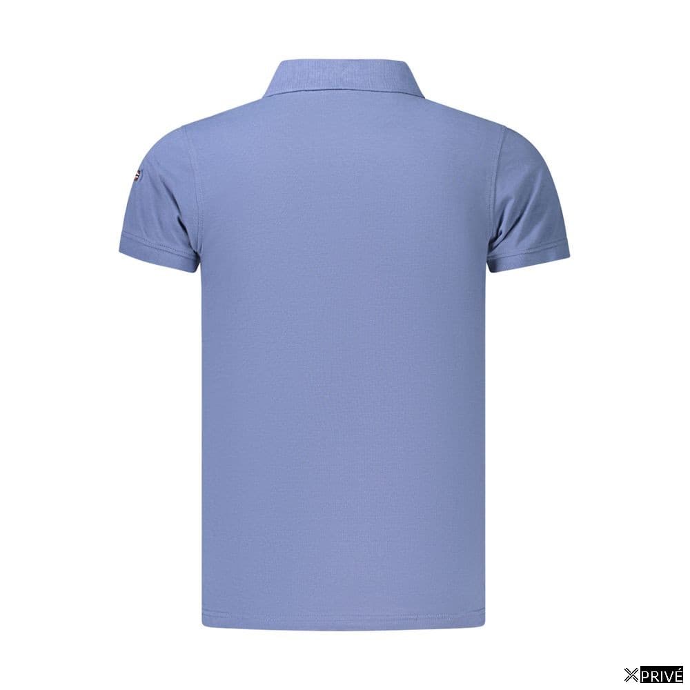 Polo bleu en Coton — 2