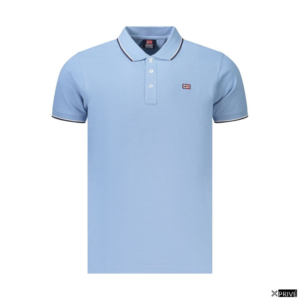 Polo bleu en Coton — 1