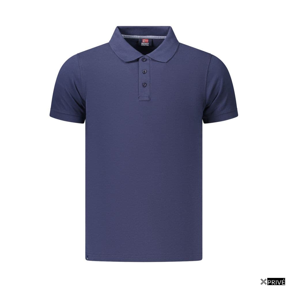 Polo bleu en Coton — 1