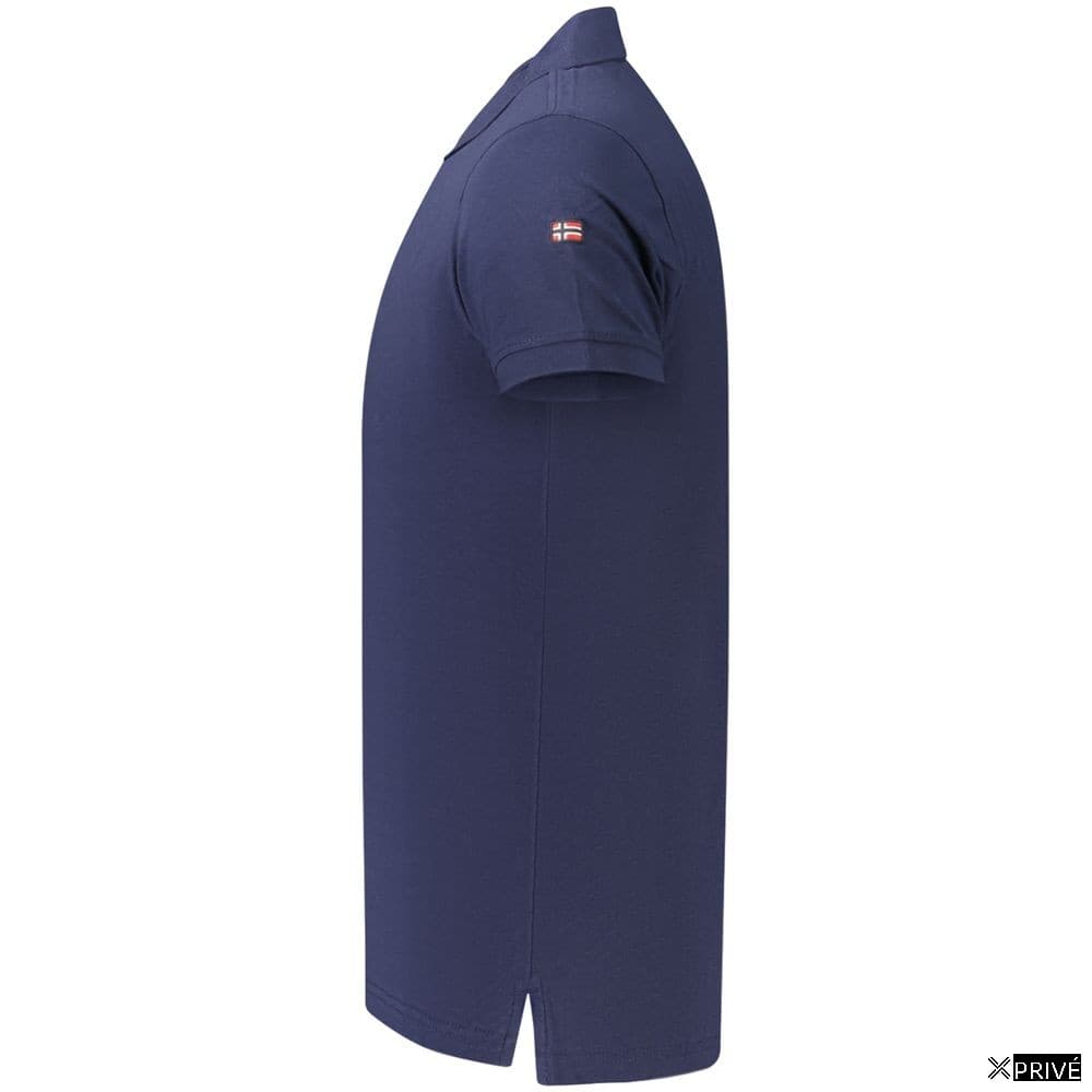 Polo bleu en Coton — 3