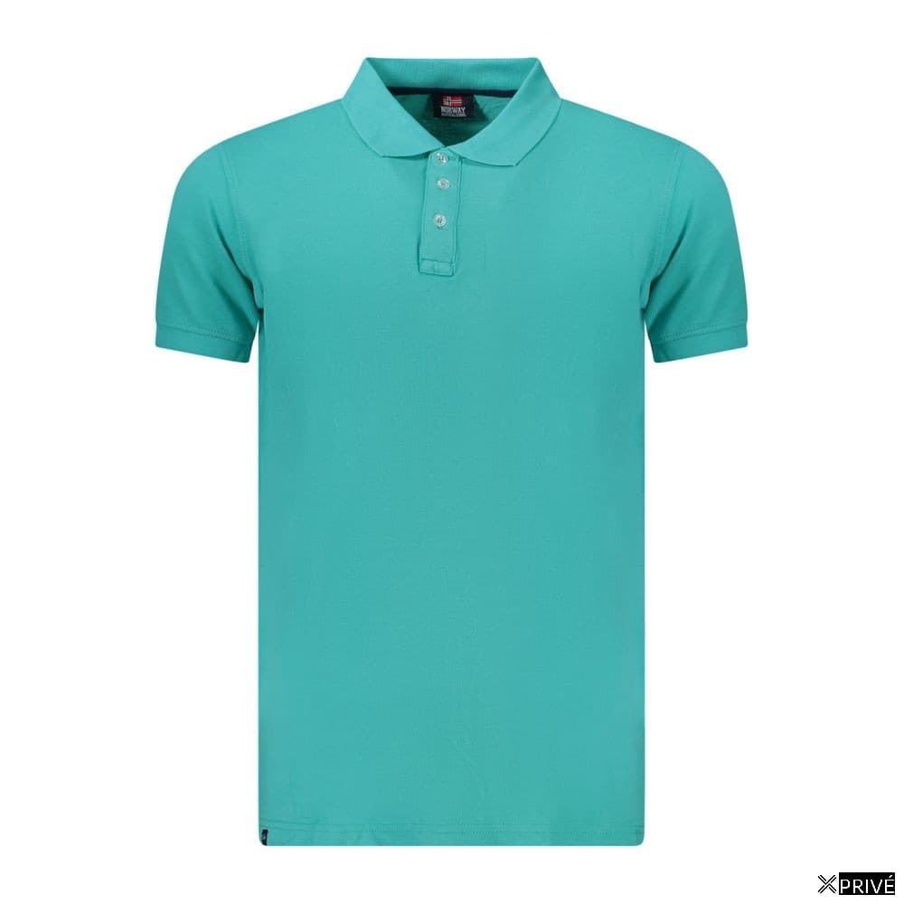 Polo bleu en Coton — 1