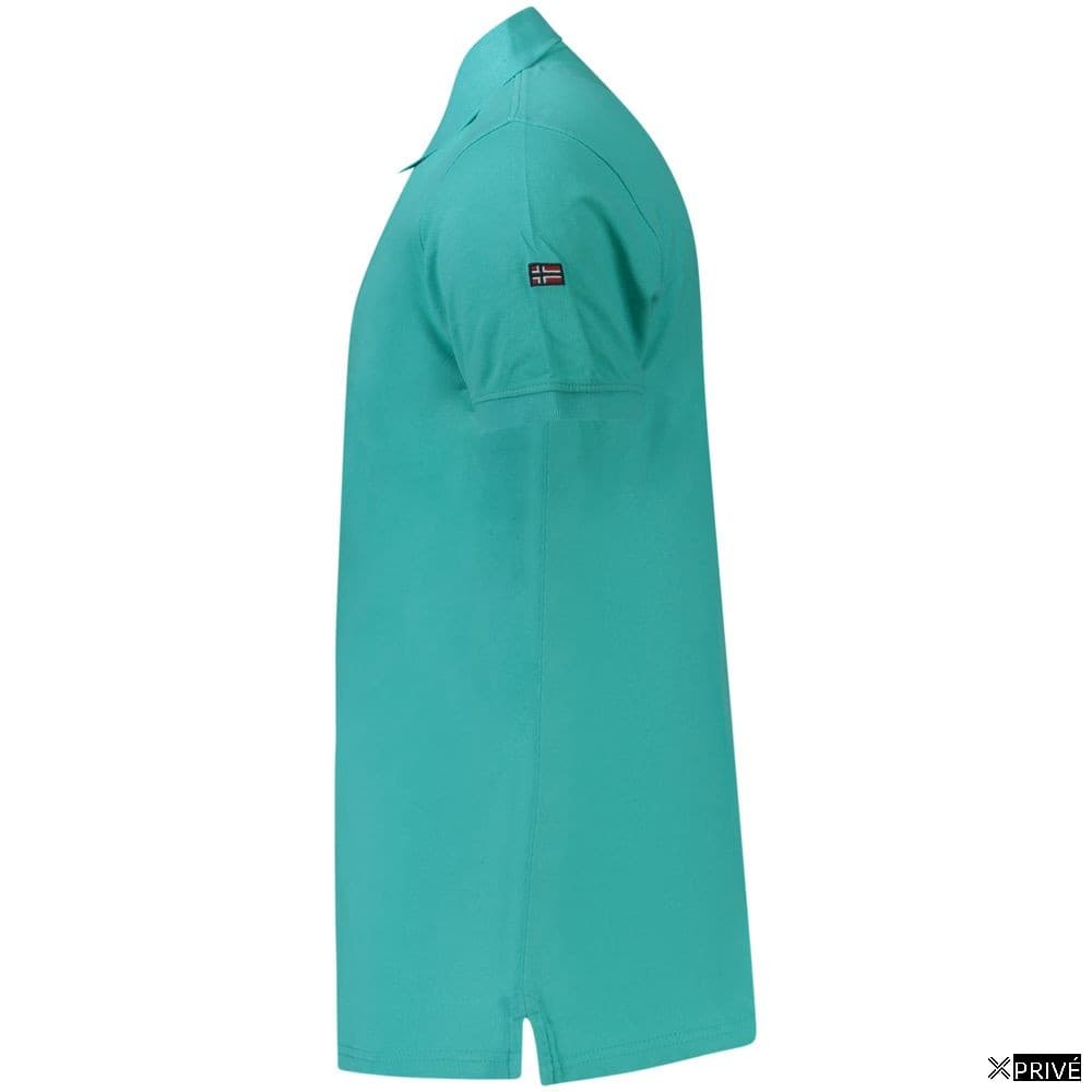 Polo bleu en Coton — 3
