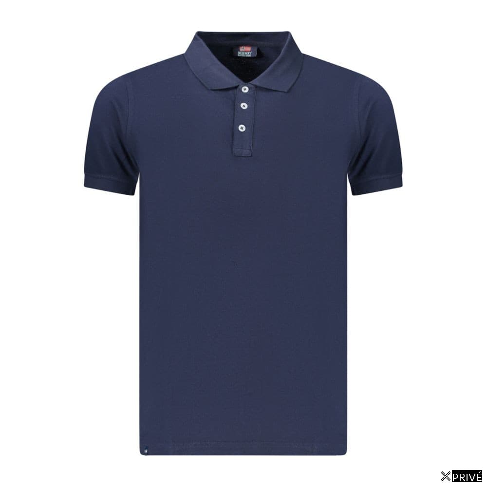 Polo bleu en Coton — 1