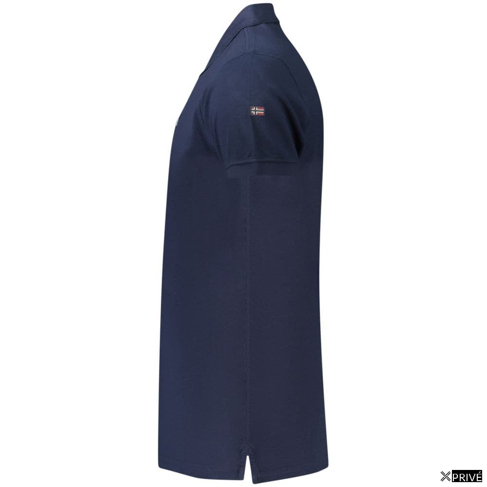 Polo bleu en Coton — 3