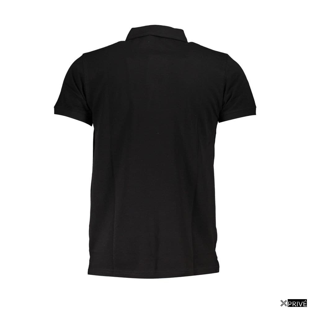Black Cotton Men's Polo — 2