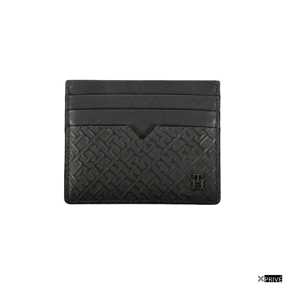 Portefeuille noir en Cuir — 1