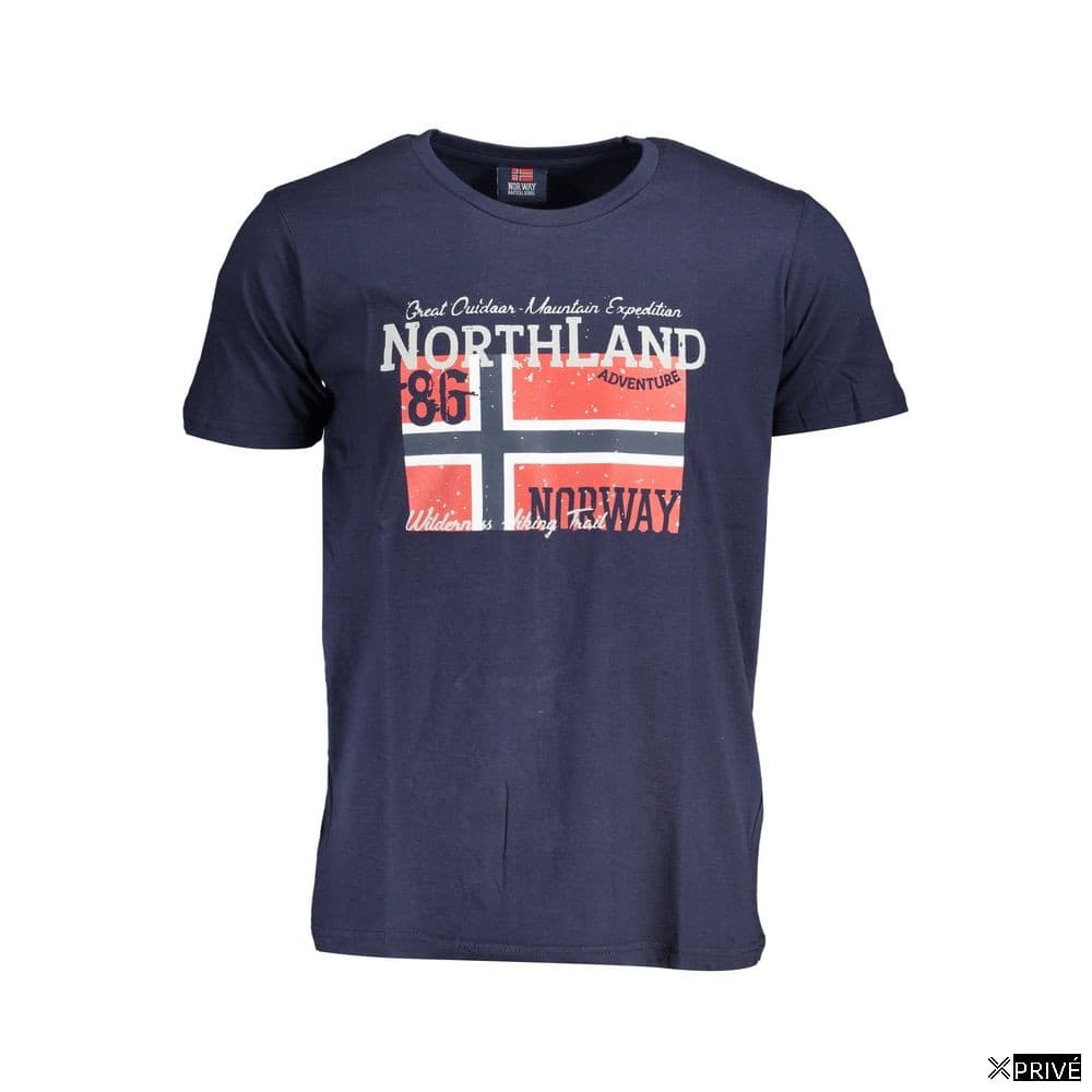 T-shirt bleu en Coton — 1