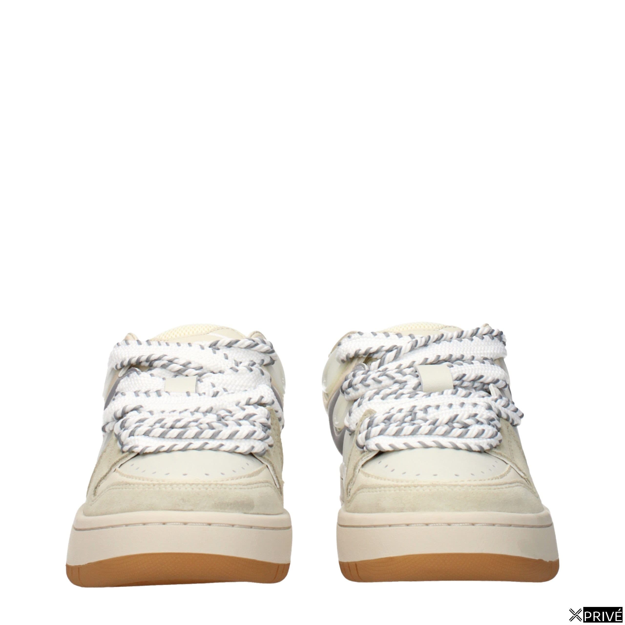 Chaussures de sport beiges en Cuir — 3