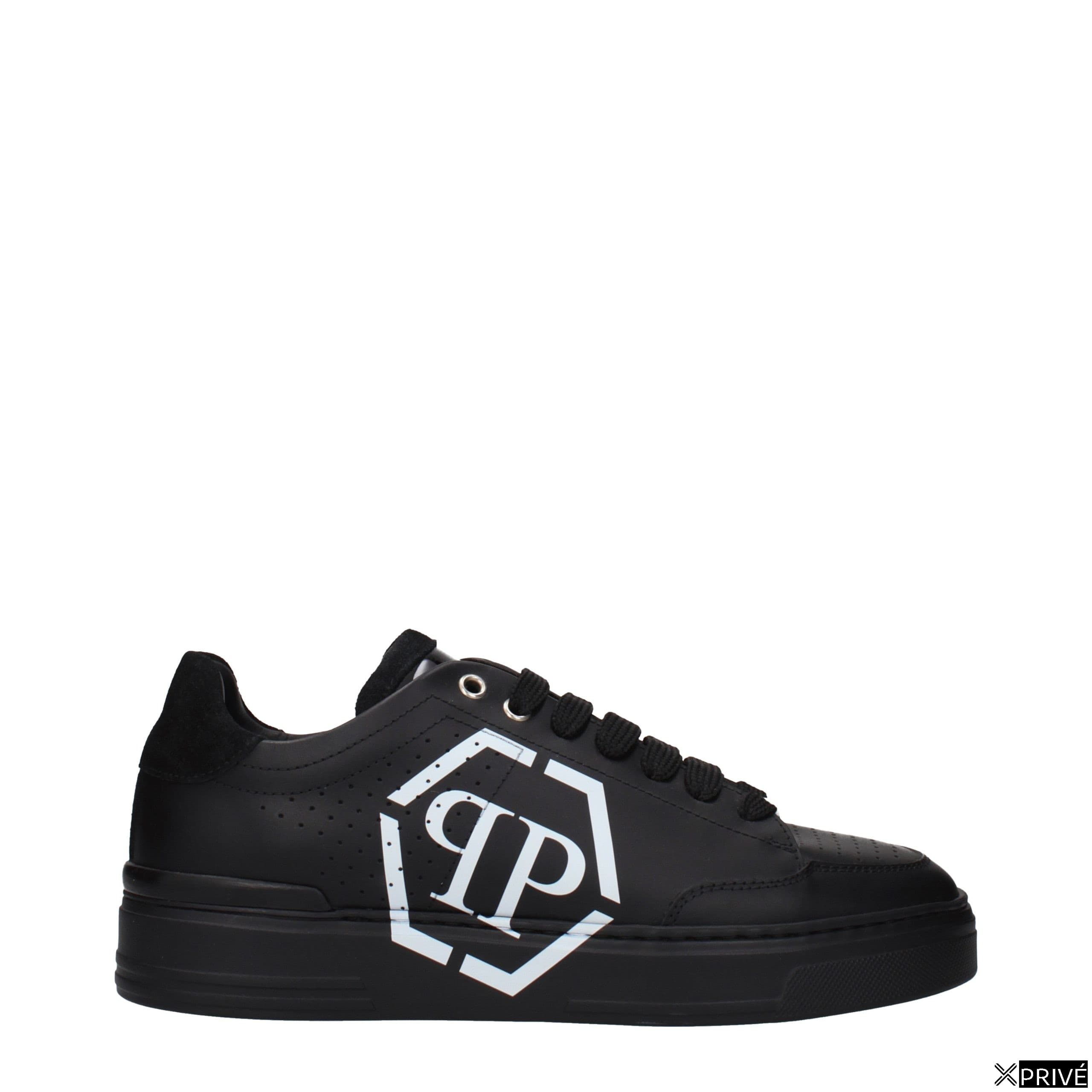 Chaussures de sport noires en Cuir — 1