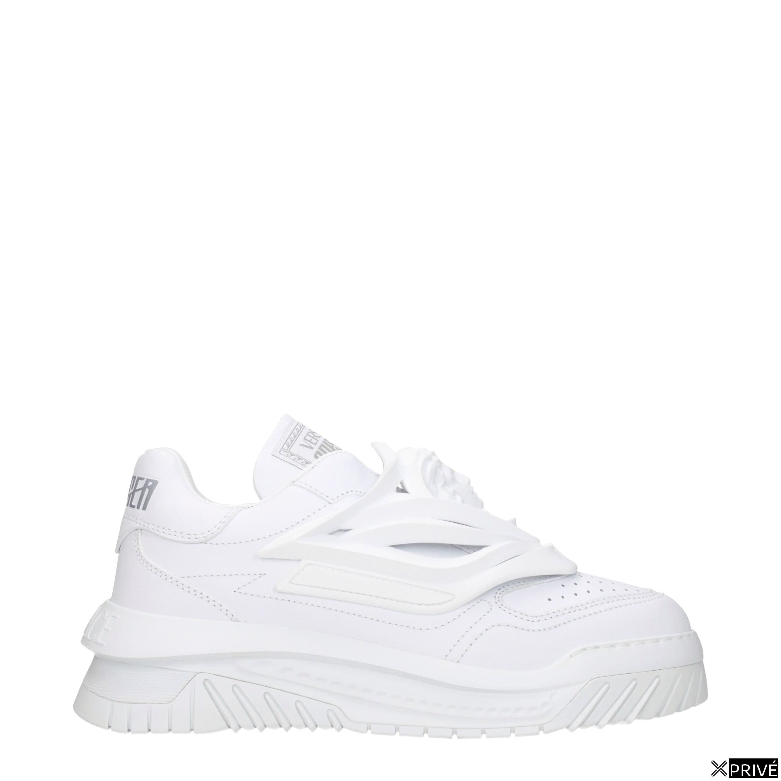 White Leather Sneakers — 1