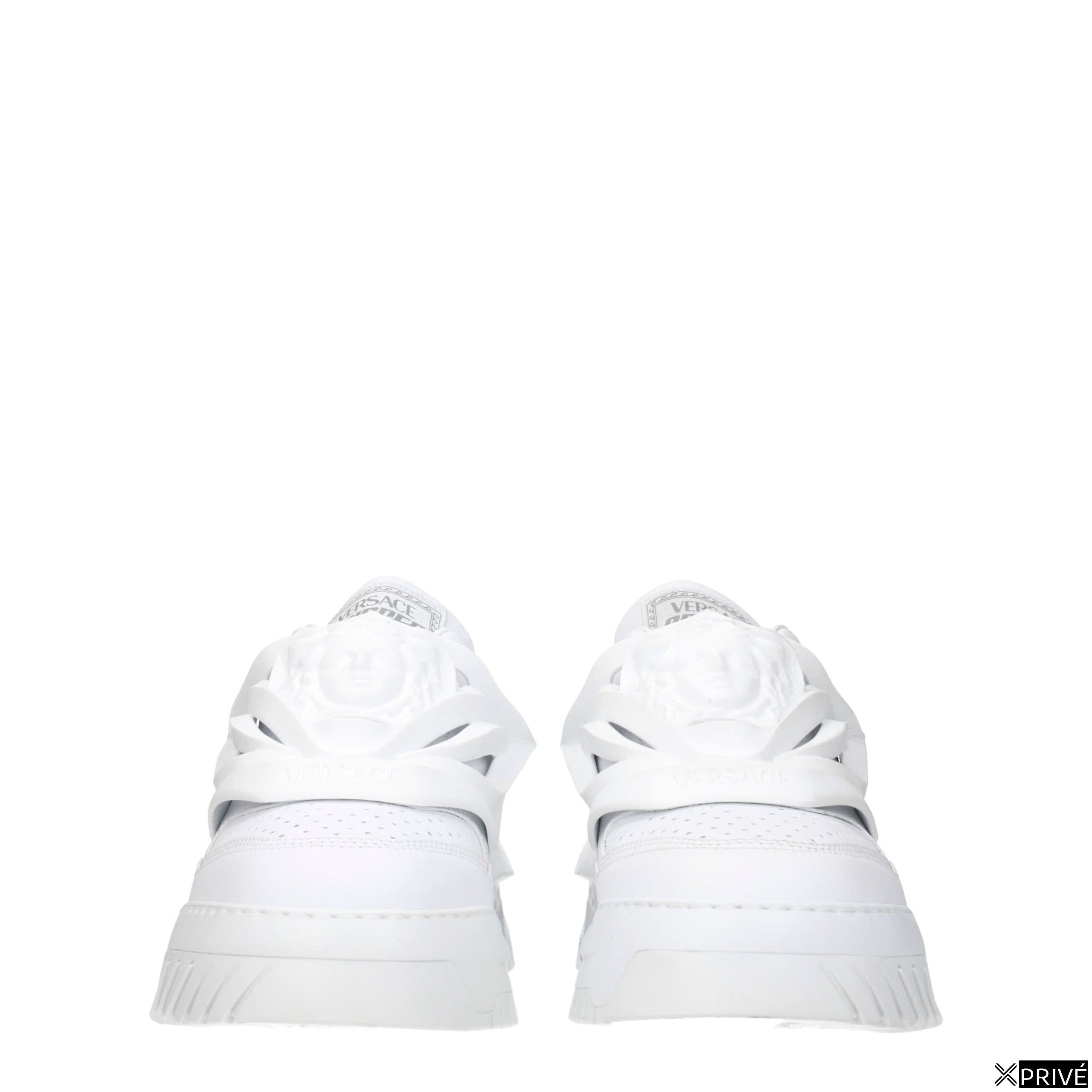White Leather Sneakers — 3
