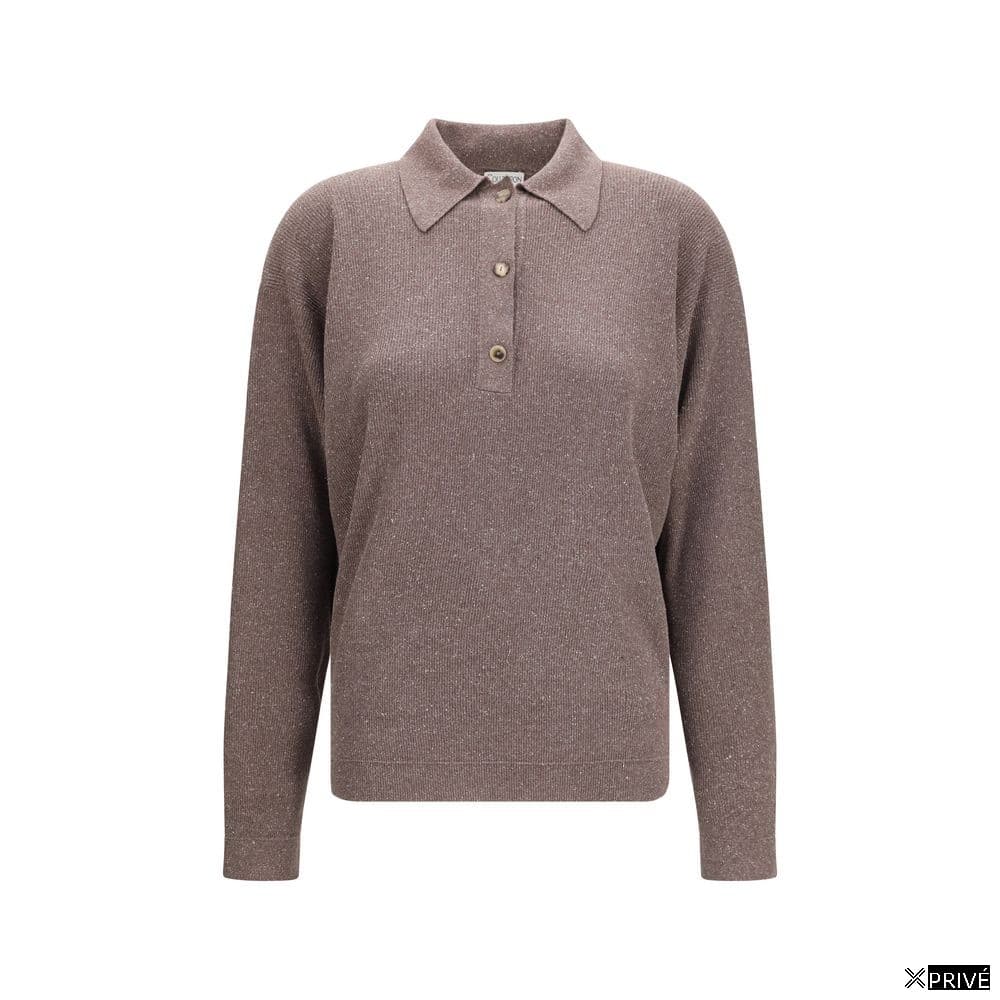 Polo brun en Soie — 1