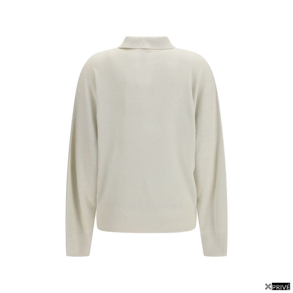 Polo beige en Soie — 2