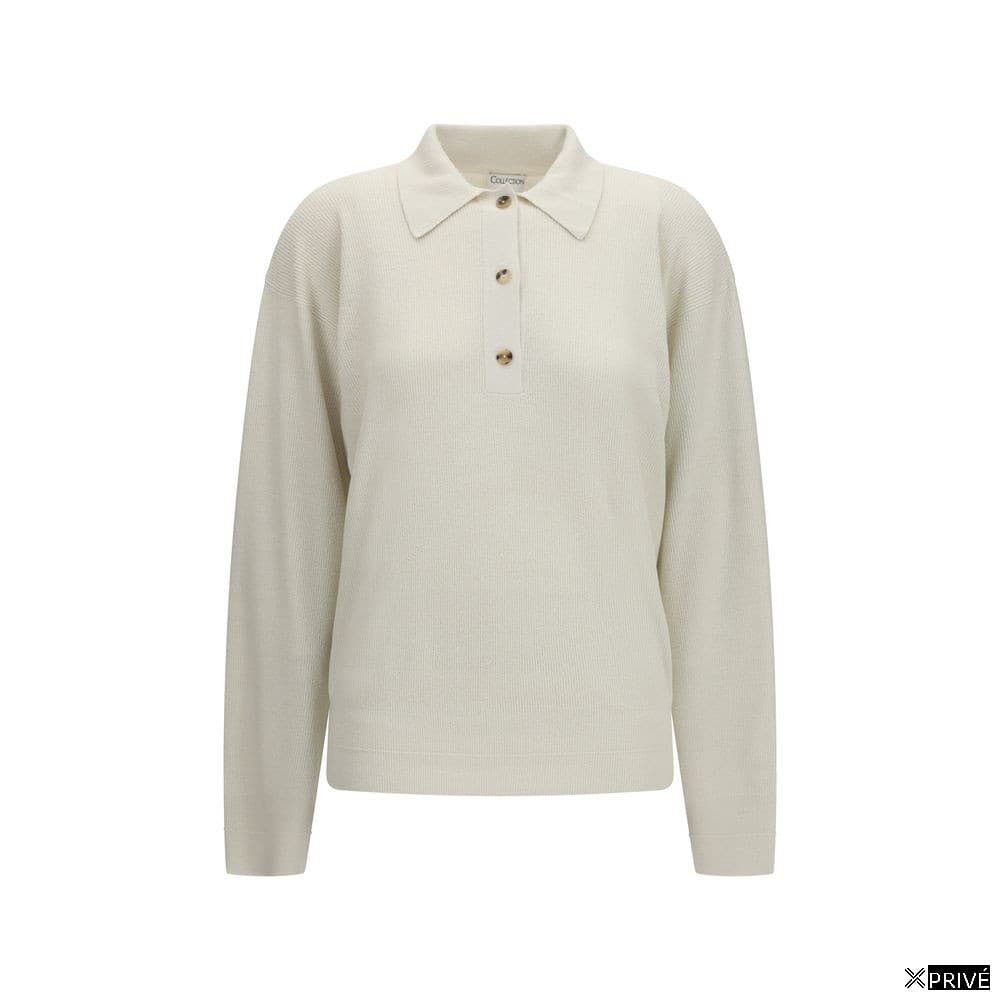 Polo beige en Soie — 1