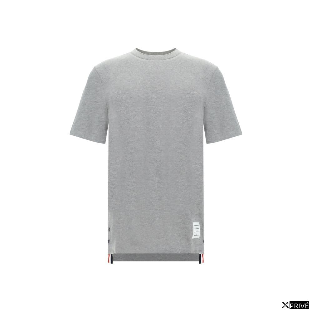 Gray Cotton Long Sleeve T-Shirt — 1