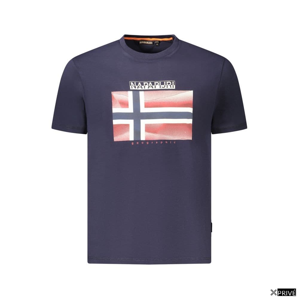 T-shirt bleu en Coton — 1